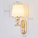Modern minimalist crystal wall light for decorative interiors