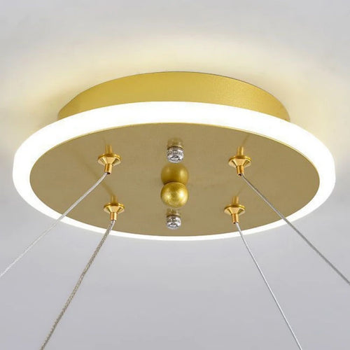 suspension nordique avec boule de verre et anneau mat réglable