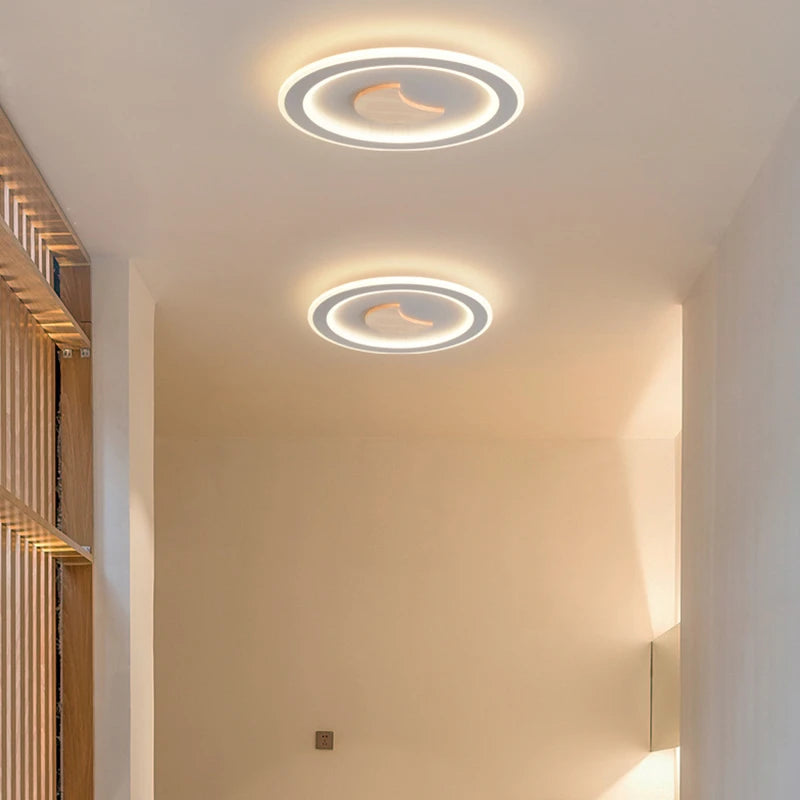 Modern minimalist recessed LED ceiling light Nordic creative loft - vue 4 sur 12