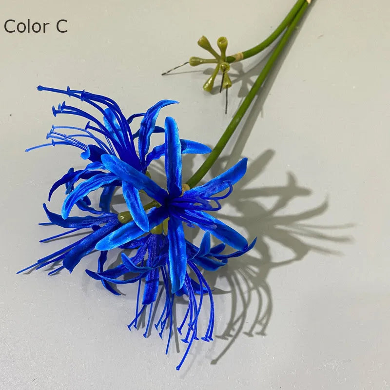 belle branche de fleurs higan en soie pour déco mariage et photographie - vue 10 sur 11