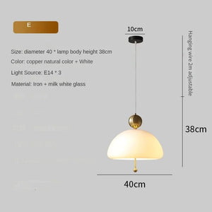 Creative glass pendant light for restaurant and bar