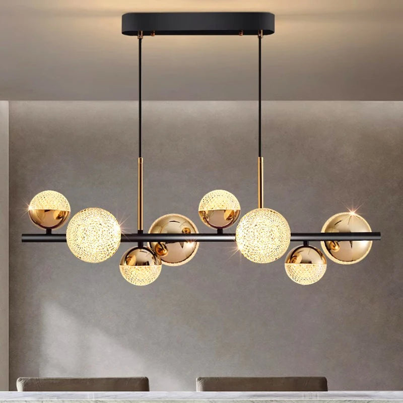 lustre nordique décoratif suspension éclairage intérieur - vue 4 sur 8