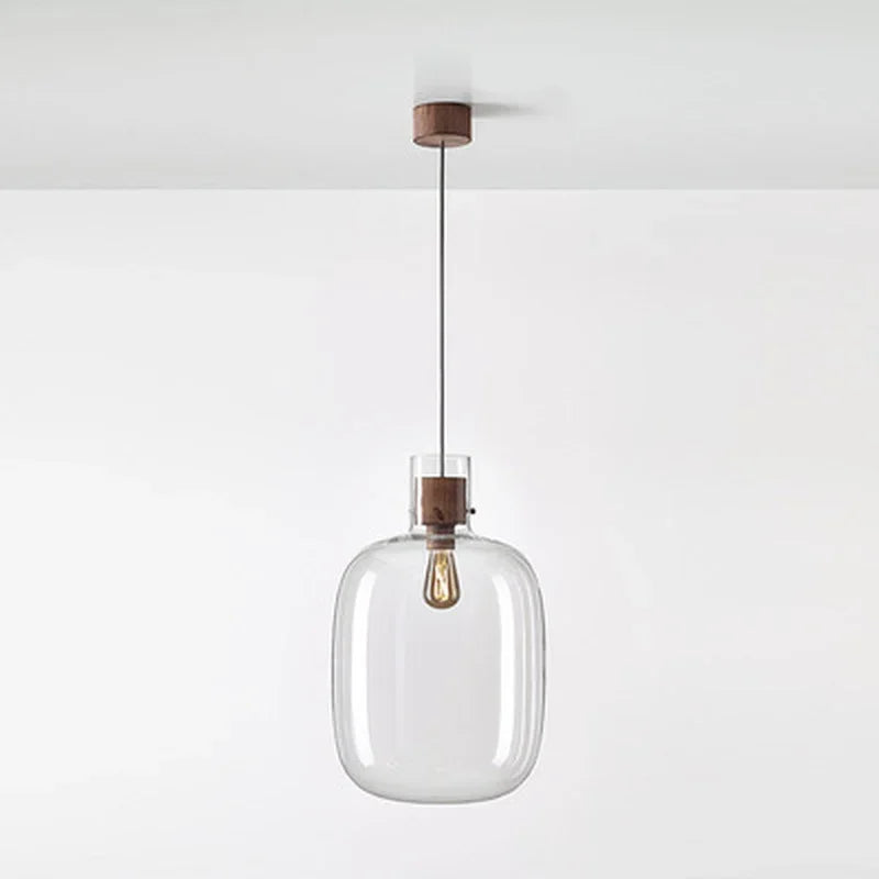 suspension en verre fumé pour décoration moderne et élégante