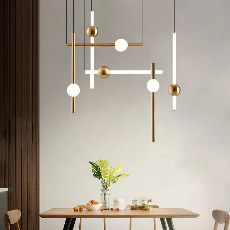 suspension horizontales modernes pour table à manger - vue 5 sur 22