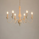 lustre en bois style Américain Rural Vintage salon salle à manger chambre suspension café magasin de vêtements plafonnier