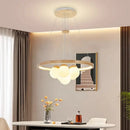 plafonnier led suspendu design moderne en forme de boule de verre