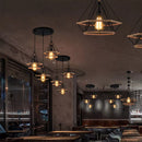 Industrial loft cage pendant light