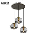 suspension ronde en verre pour restaurant bar et cuisine