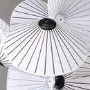 lustre design nordique avec abat-jour en tissu pour décoration maison