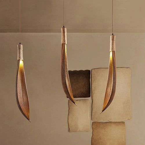 suspension créative en forme de feuille rétro pour décoration intérieure