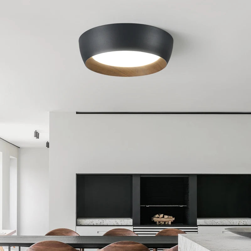 Plafonniers LED nordique pour salon chambre couloir Luminaire blanc noir gris lampe 	 lustres e pendentes - vue 4 sur 16