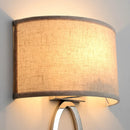 Curved wall light bedside beige modern minimalist hotel room LED wall lamp