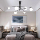 Minimalist glass chandelier in Nordic style for interior decoration