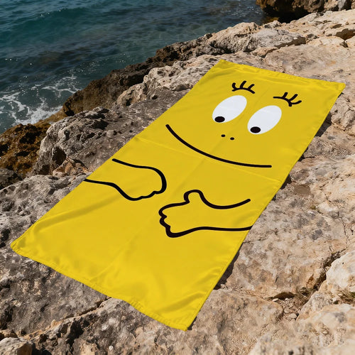 serviette de plage barbapapa cartoon douce sechage rapide