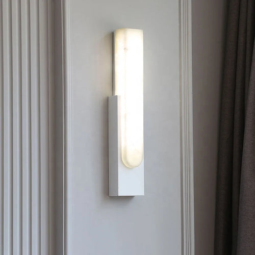 applique murale moderne nordique led en marbre simple créatif - vue 5 sur 11