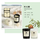 bougie aromathérapie parfumée plantes européennes pour air pur et décoratif