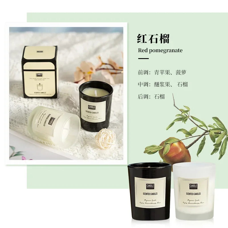 bougie aromathérapie parfumée plantes européennes pour air pur et décoratif - vue 17 sur 19