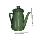 Cafetière émaillée vintage 1 1l poignée style rétro