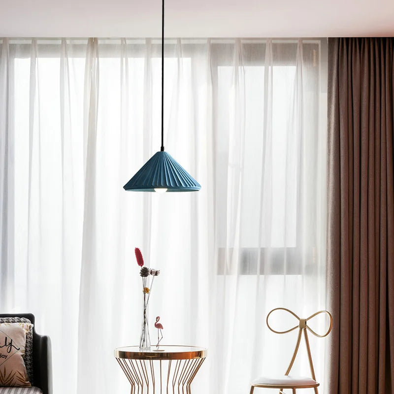 lustre led moderne en forme de chapeau pour éclairage intérieur - vue 5 sur 15