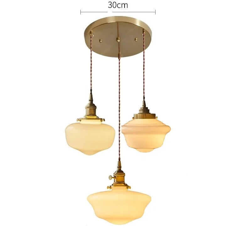 Suspension LED en verre blanc laiteux - vue 20 sur 30