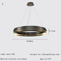 lustre minimaliste post-moderne italien led créatif