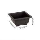 pots de fleurs rectangulaires imitation argile pour jardin extérieur
