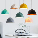 lustre nordique macarone géométrique led décoratif suspendu