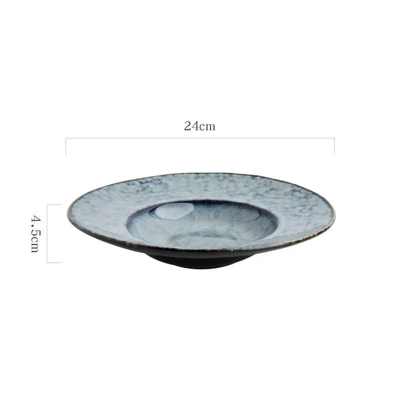Assiettes ceramique style japonais pour sushi et pâtes - vue 6 sur 7