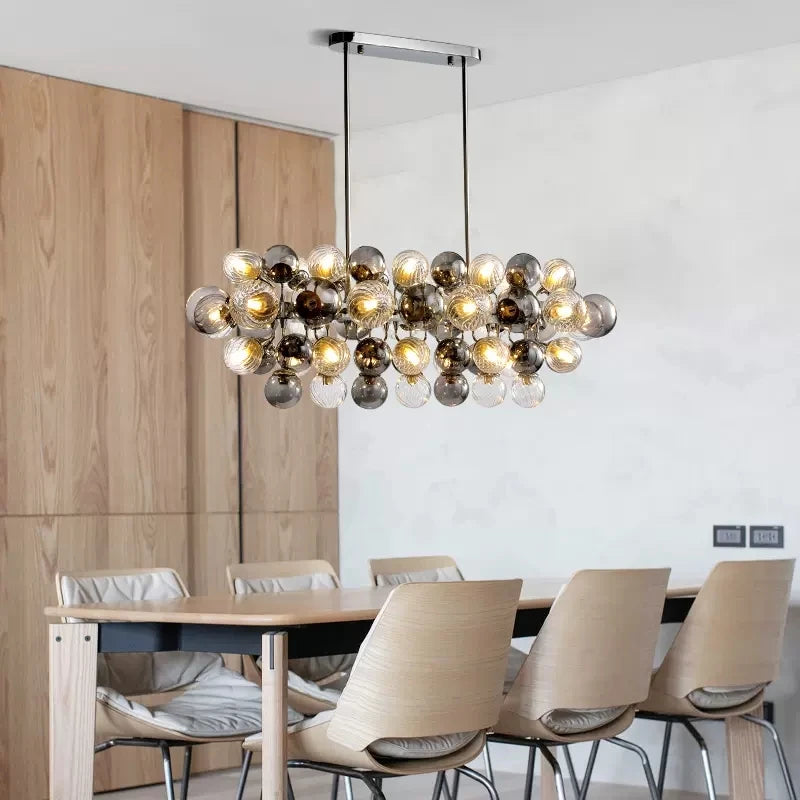 2024 Modern Originality LED Chandelier For Dining Room Living Room Bar Kitchen Magic Bean Molecular Lamp - vue 4 sur 7