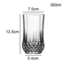 Verres elegants motif diamant pour vin cafe the