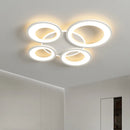 Modern minimalist ring-shaped remote-controlled chandelier