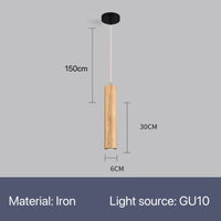 Suspension LED en forme de Grain de bois