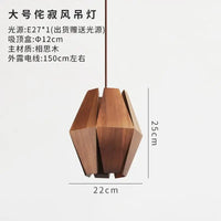 suspension rétro en bois massif pour décoration intérieure