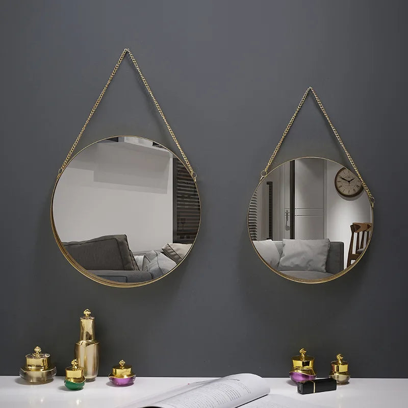 miroir mural rond créatif pour décoration intérieure et maquillage - vue 3 sur 13