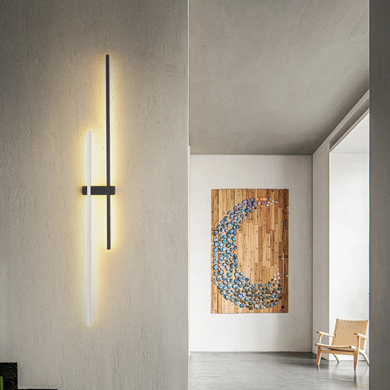 applique murale led minimaliste art déco pour intérieur - vue 7 sur 16