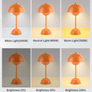 Lampe de table led nordique interrupteur tactile supérieur lampe de table de chargement USB lampe de champignon de bourgeon de fleur lampe de table décorative de table de chevet