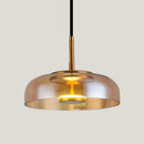 suspension en verre fumé transparent design nordique pour hôtel et café