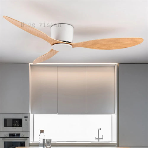 Haute qualité nordique plancher bas moderne ventilateur de plafond lampe DC LED ventilateur de plafond avec télécommande ménage simple ventilateur de plafond - vue 3 sur 14