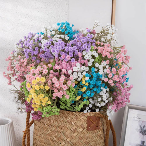 90 têtes de fleurs artificielles pour décorations variées et bricolage - vue 4 sur 12