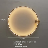 applique murale led en laiton style art déco pour intérieur moderne