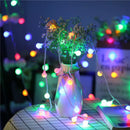 guirlande lumineuse led à boules pour mariage jardin et fêtes