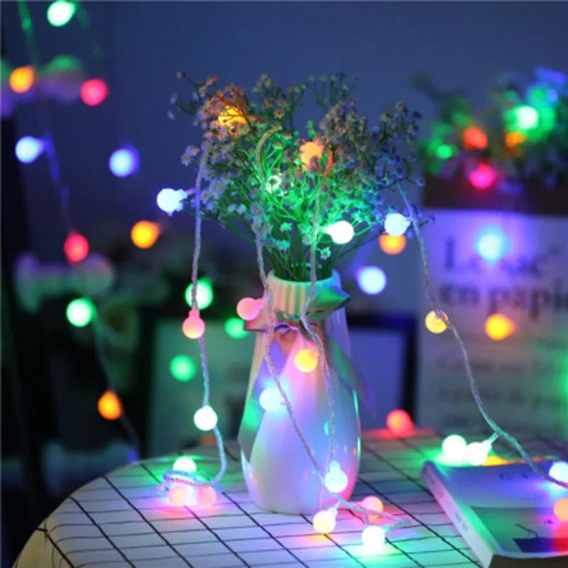 guirlande lumineuse led à boules pour mariage jardin et fêtes - vue 3 sur 9