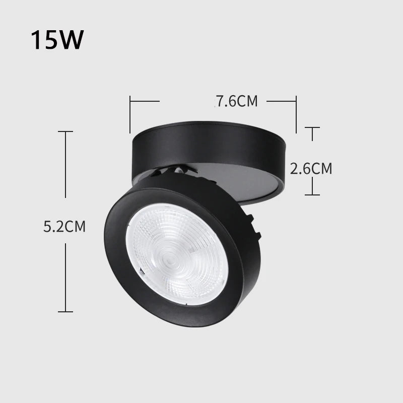 spot led pliable encastrable en aluminium pour maison ou bureau - vue 9 sur 12