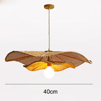 Suspension Vintage en forme de feuille de Lotus