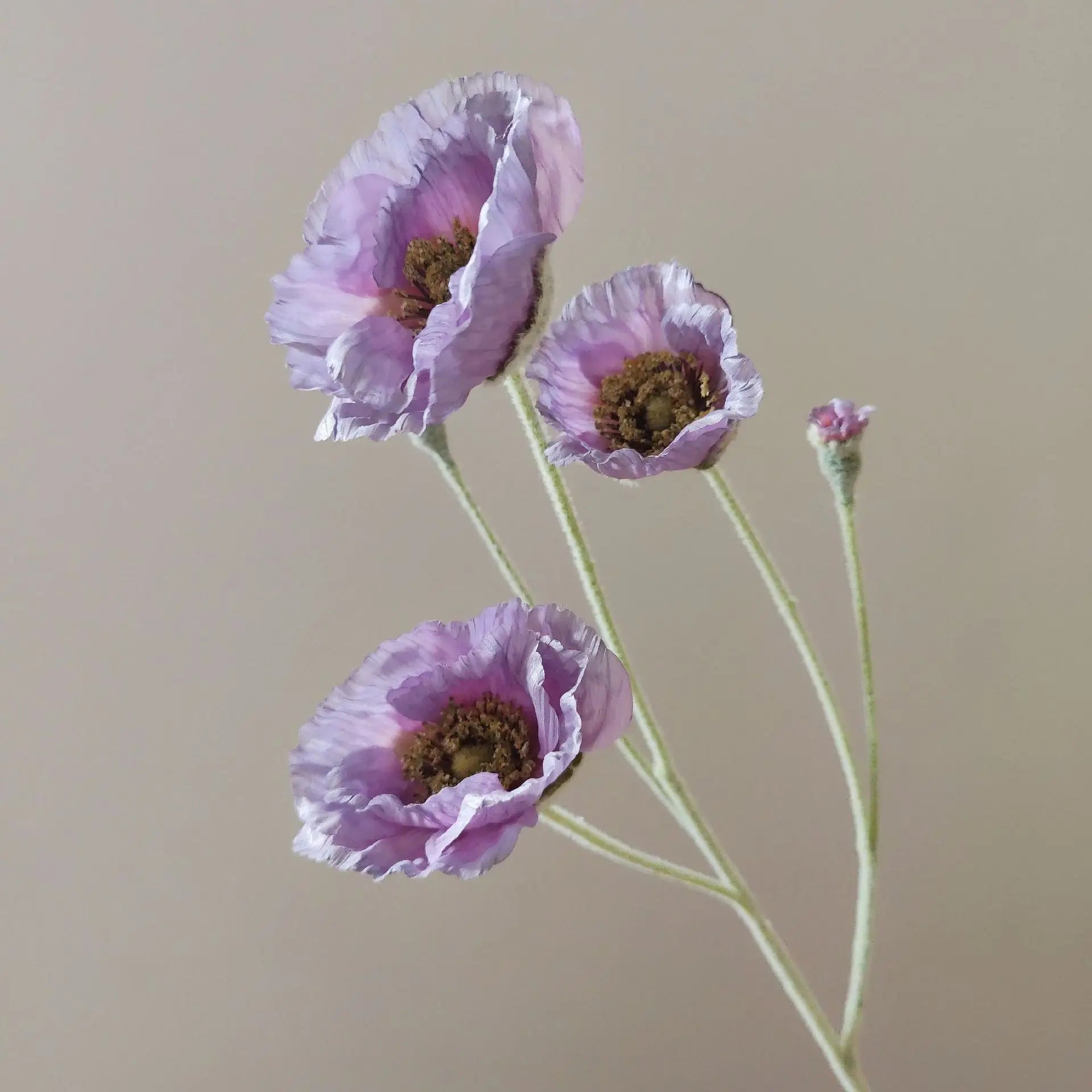 fleurs artificielles de pavot pour décoration mariage jardin et DIY - vue 9 sur 15