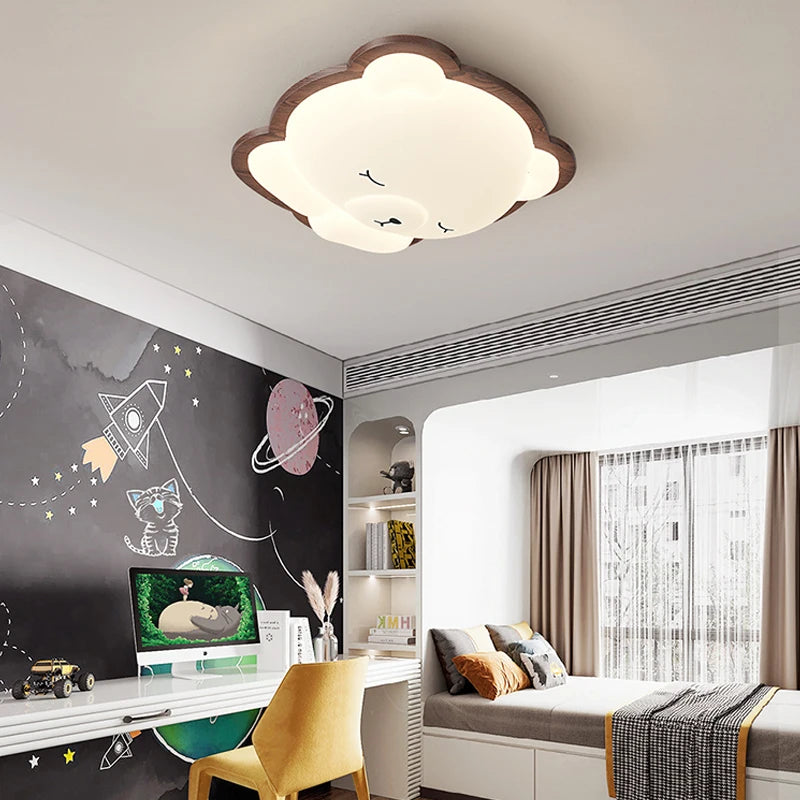 plafonnier ours décoration moderne pour chambre d'enfant - vue 4 sur 10