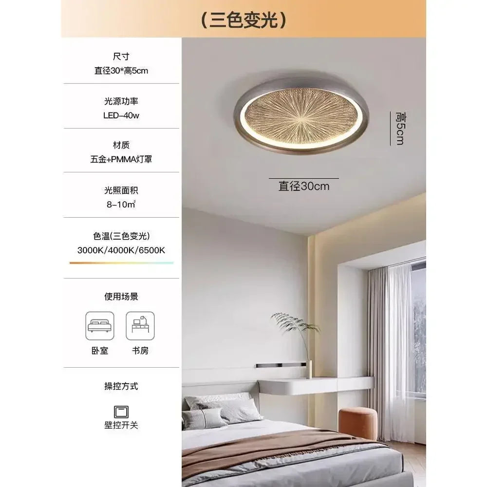 Plafonnier led design moderne original romantique - vue 6 sur 9
