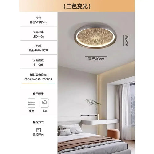Plafonnier led design moderne original romantique - vue 7 sur 9
