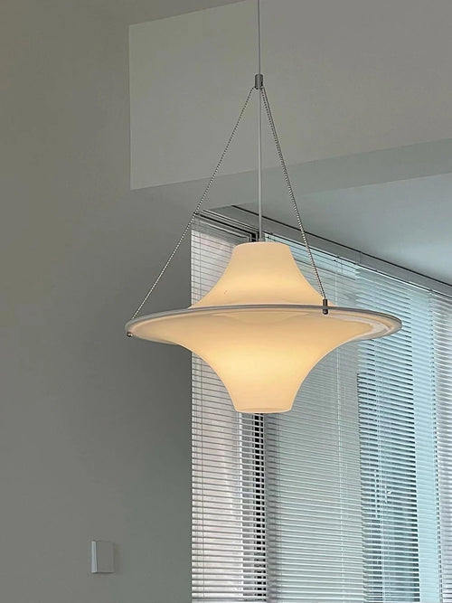 Minimalist UFO acrylic pendant light for various spaces