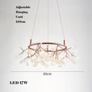 lustre créatif en acier inoxydable et acrylique pour décoration intérieure